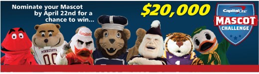 Division I CoSIDA Members: Enter the 2011 Capital One All-America Mascot Challenge